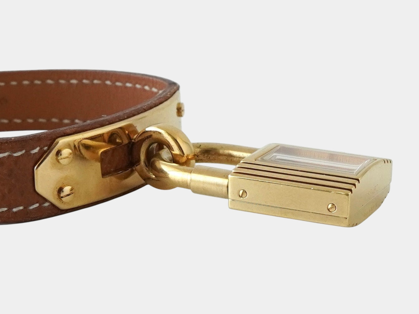 HERMES Kelly Watch 689492 Quartz Gold Brown Women's Watch