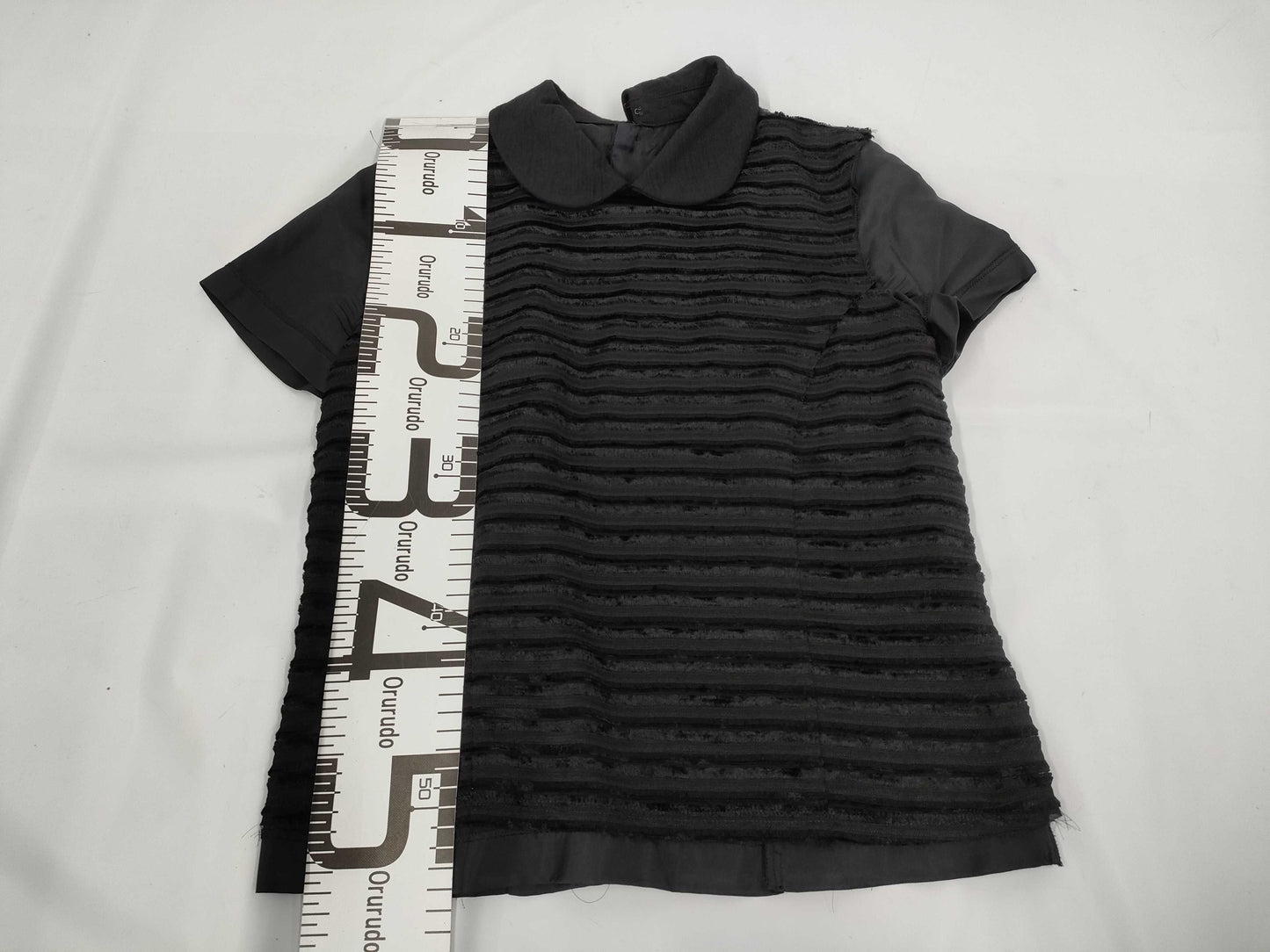 COMME des GARCONS COMME de GARCONS COMME de GARCONS COMME de GARCONS Early Archive AD2006 Velour Border Sleeveless Top Blouse Black Size M
