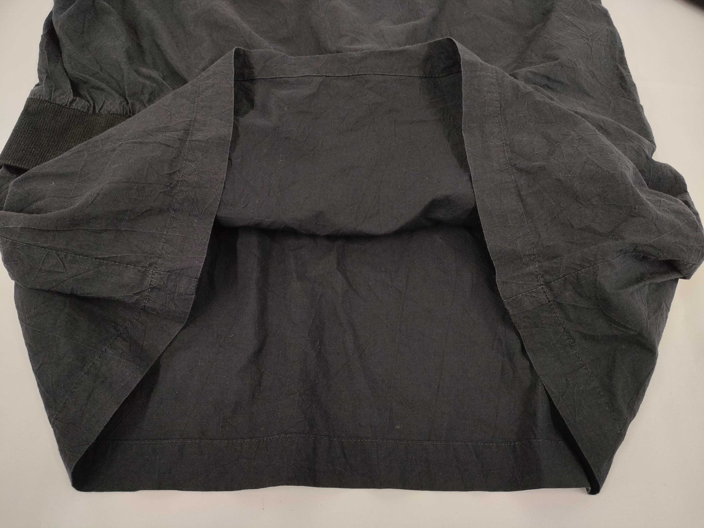 Ys Yohji Yamamoto Ribbed Cotton Long Sleeve Dress, Black, Size 2
