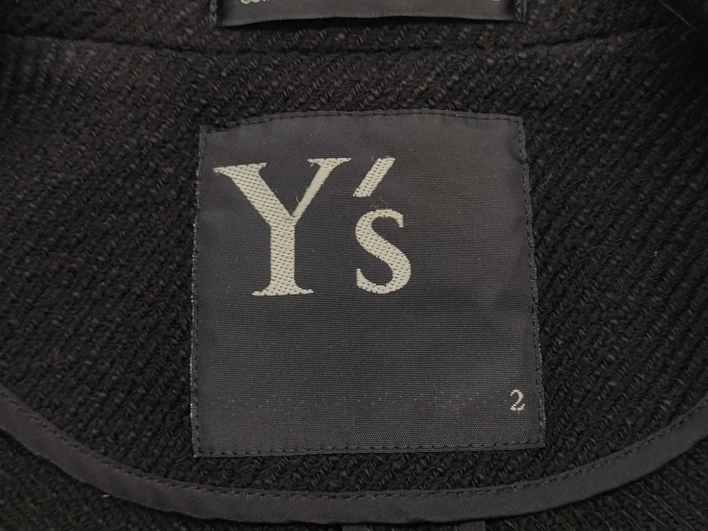 Ys Yohji Yamamoto 2/4 Sleeve Single Breasted Jacket, Black, Size 2