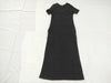 Ys for living Ys Yohji Yamamoto ribbed knit short-sleeved long dress in black