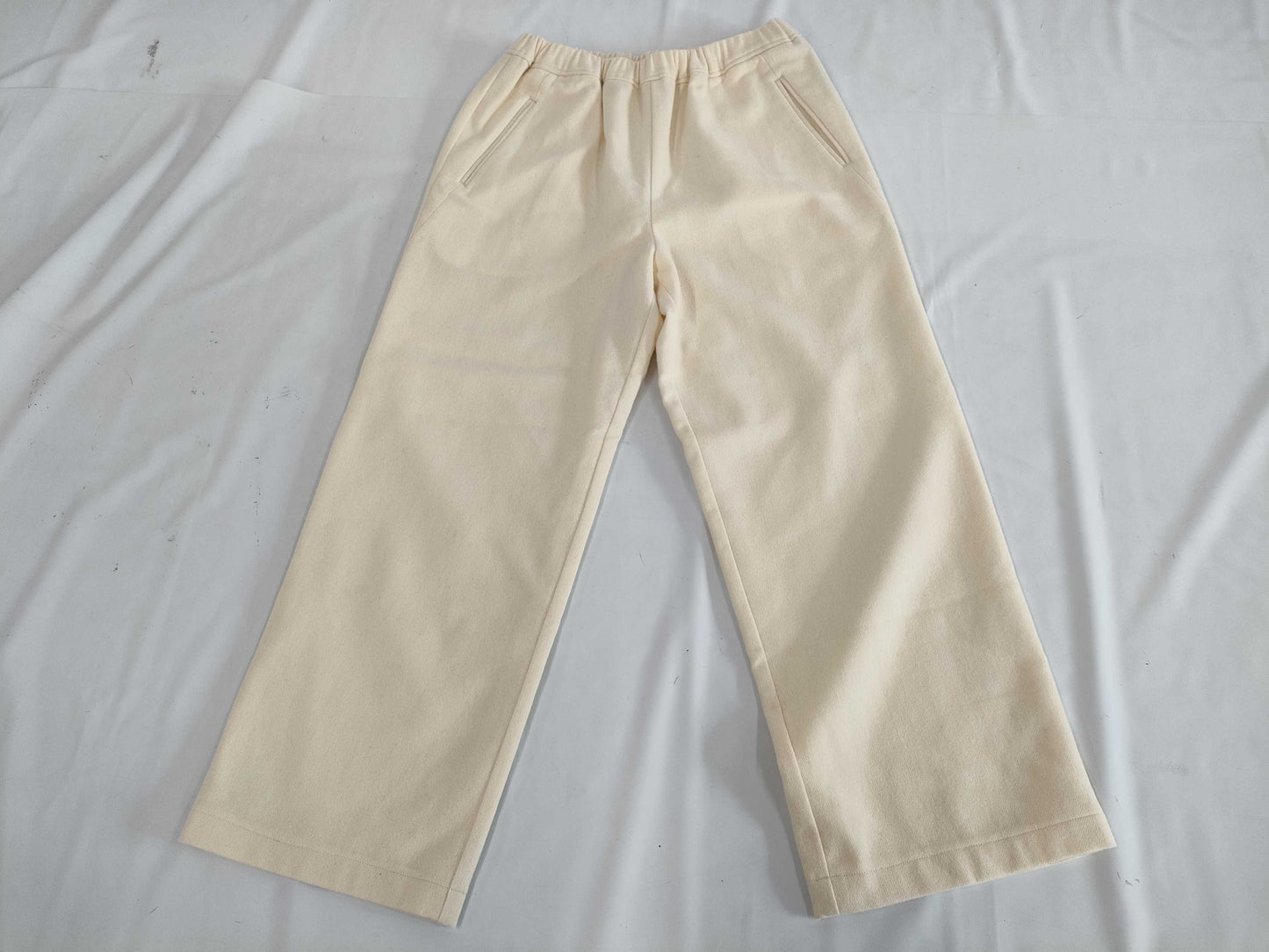 Ys for living Yohji Yamamoto wool wide-leg pants in ivory