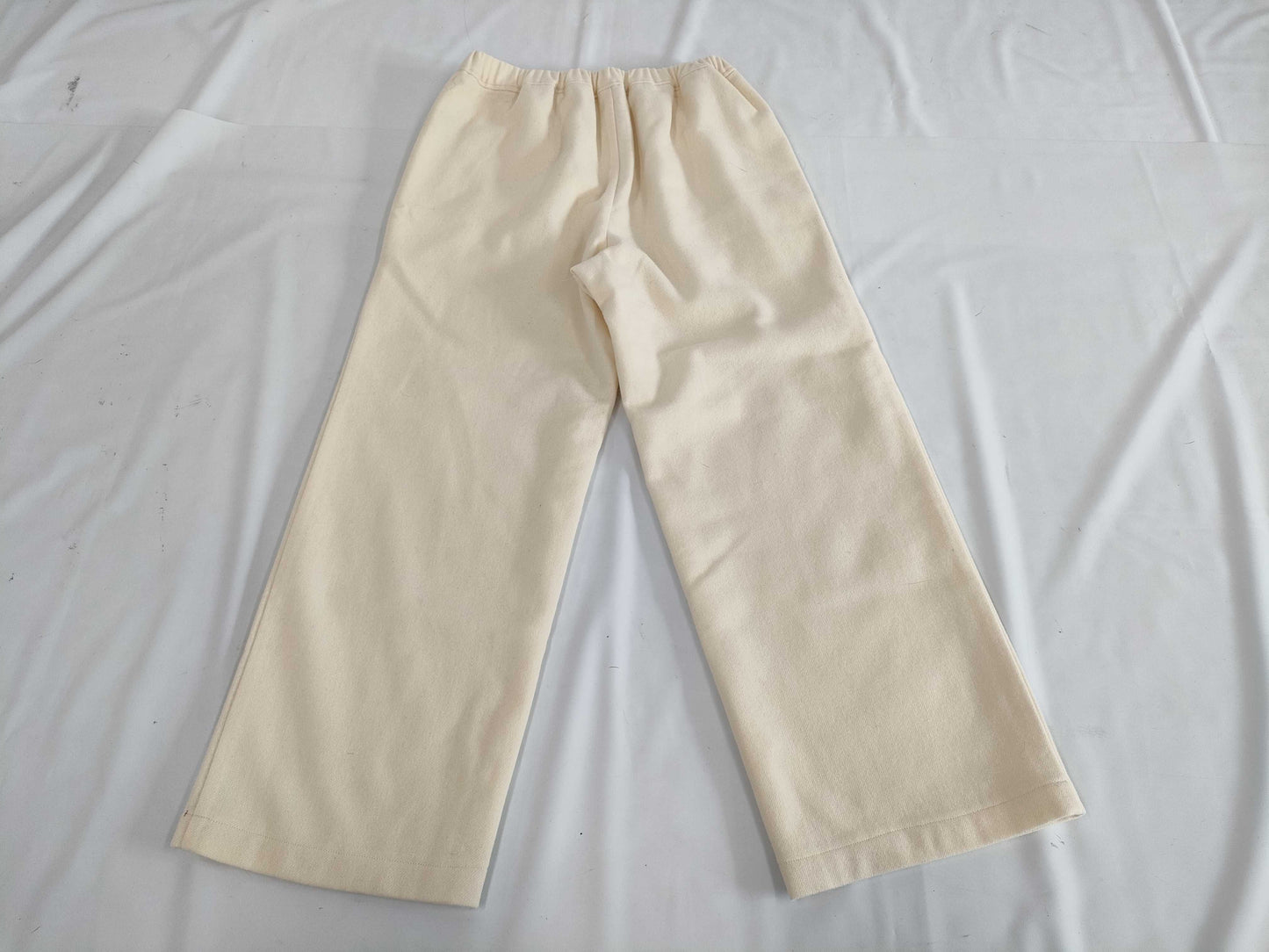 Ys for living Yohji Yamamoto wool wide-leg pants in ivory