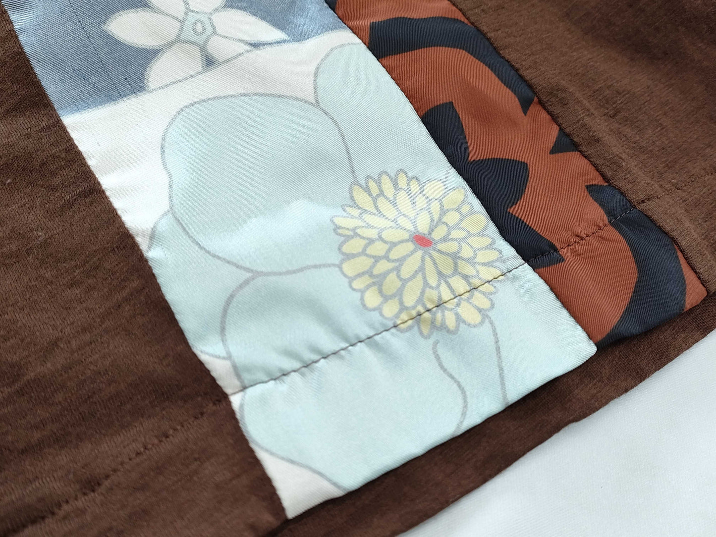 toricot COMME des GARÇONS early archive patchwork wool short sleeve T-shirt in brown