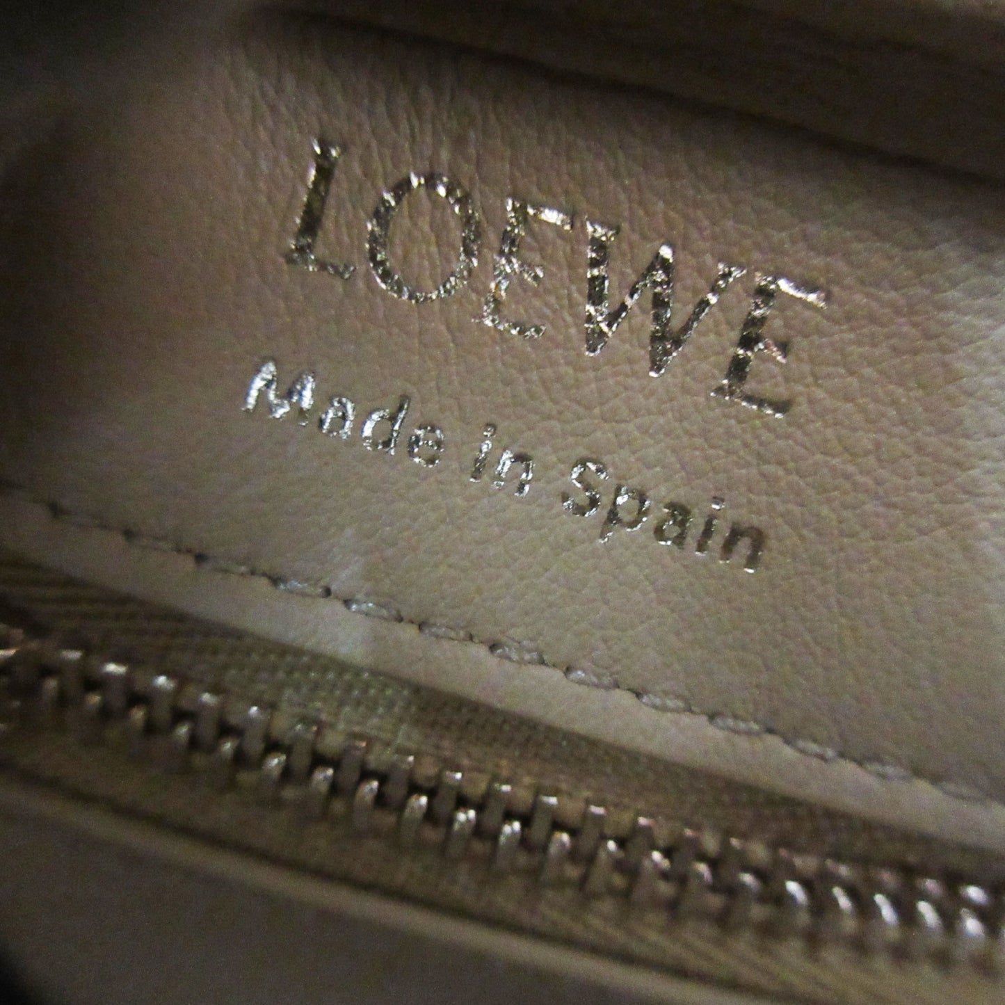 LOEWE Current Amazona 23 2-Way Shoulder Bag in Dark Butter Beige with Gold Hardware Calf Leather with Padlock and Two Keys