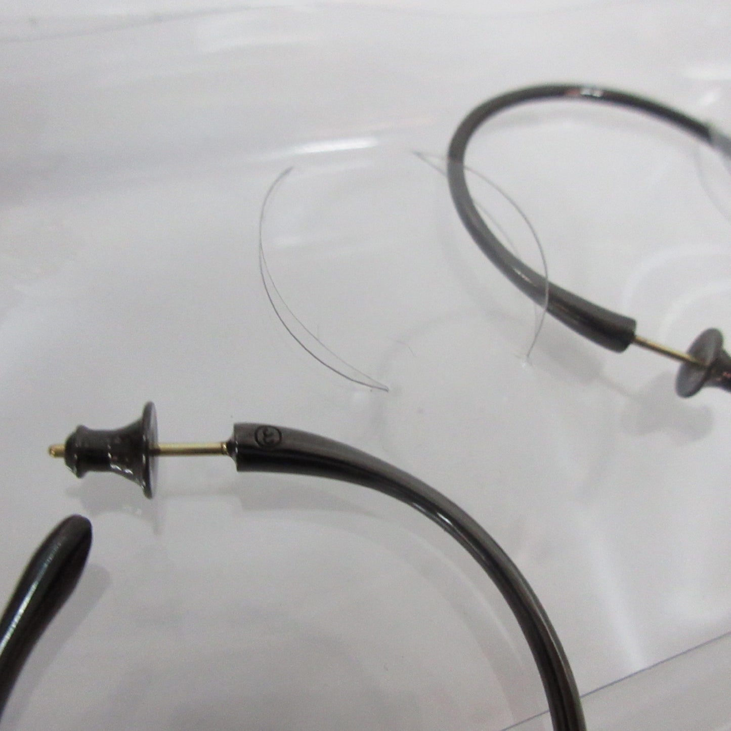Unused CAREERING PLACEBO 1101 Black Hoop Ring Earrings, K18 SV925, Original Price: 47,300 yen