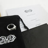 Unused Bill Wall Leather Haruhiko Kato R305 Ring with Blue Topaz, Silver 925, Size 8