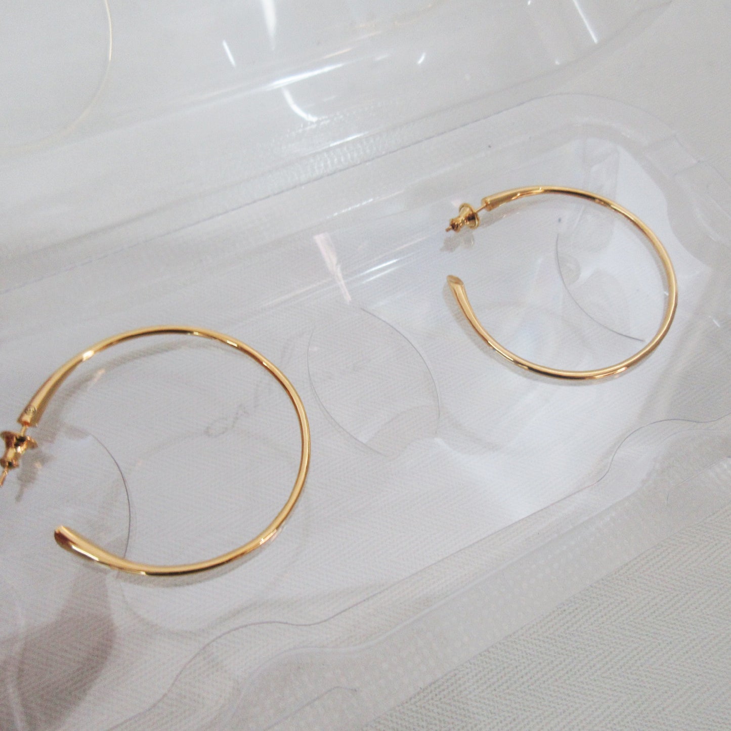 CAREERING CP1301Y PLACEBO 1301 Yellow Gold Hoop Ring, K18 SV925, Regular Price: ¥52,800