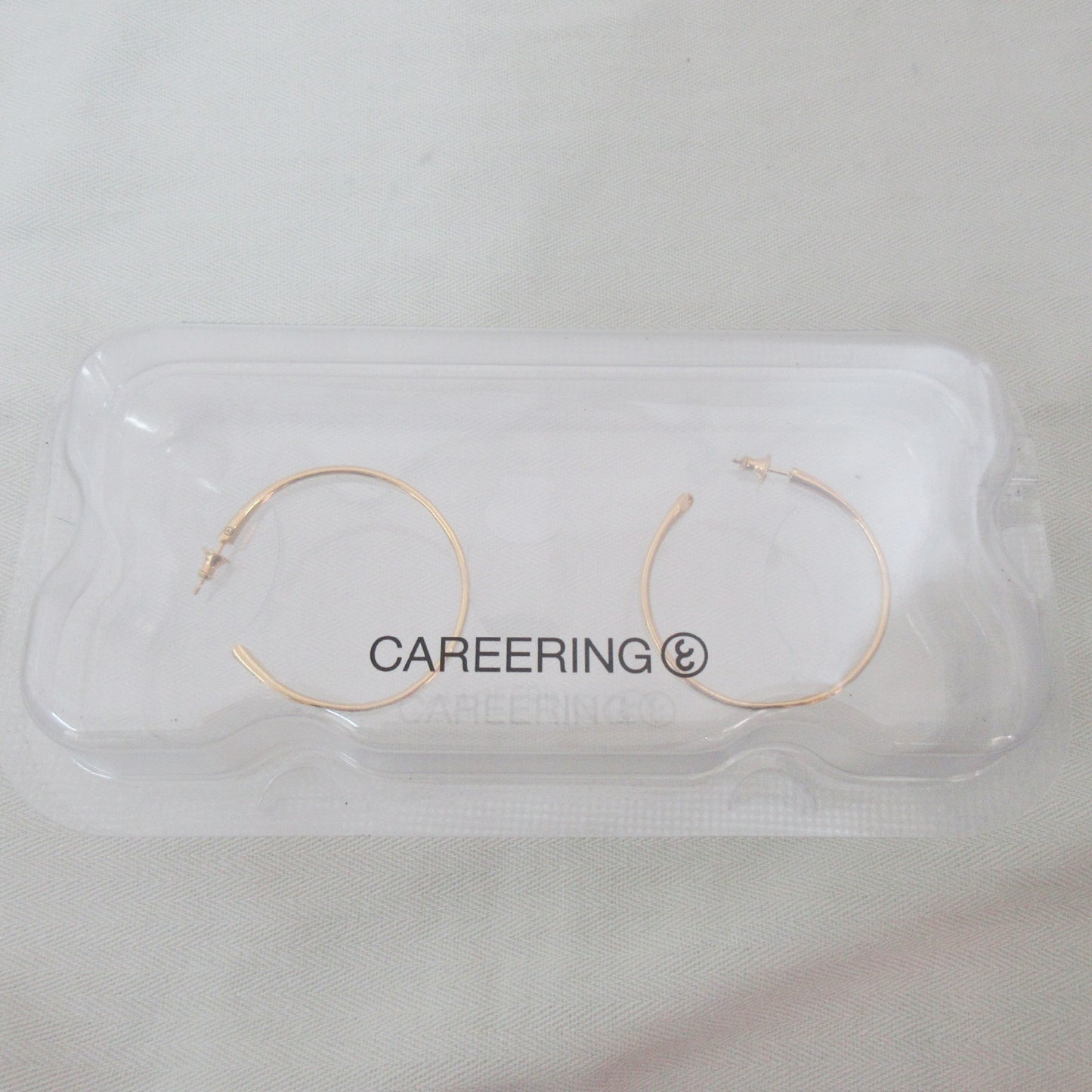 CAREERING CP1301Y PLACEBO 1301 Yellow Gold Hoop Ring, K18 SV925, Regular Price: ¥52,800
