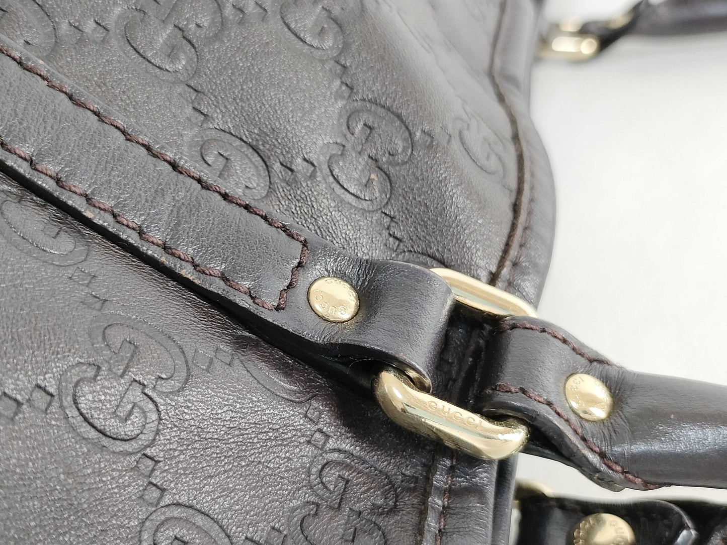 GUCCI Guccissima Gucci Tote Bag Shima Leather GG Pattern Tote Bag