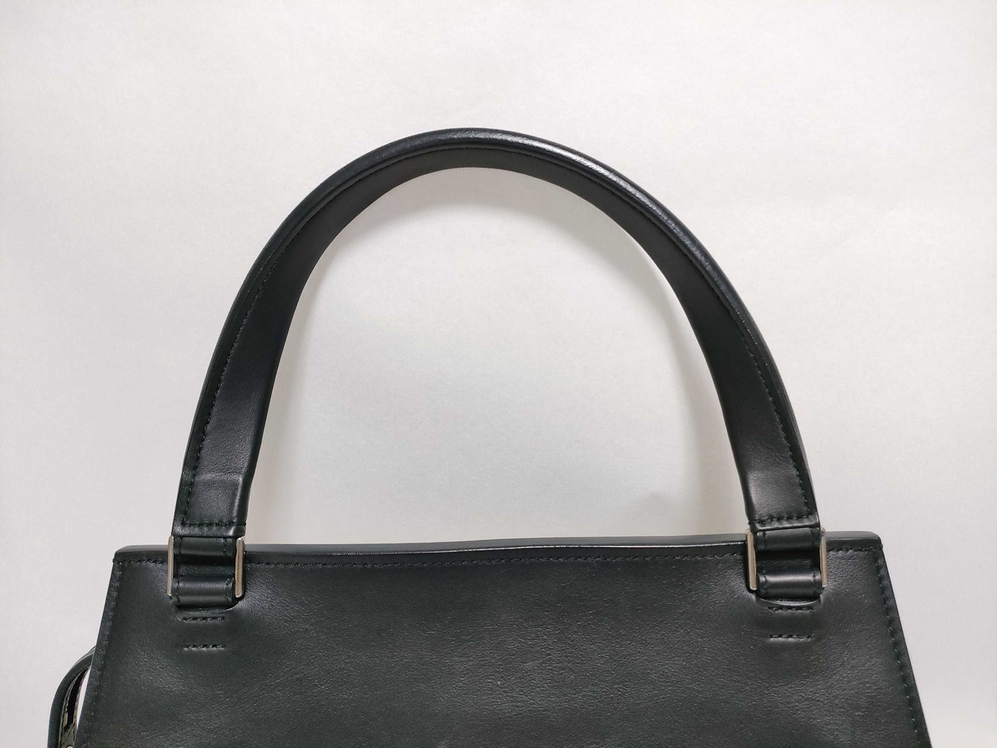 CELINE Handbag Leather Black Handbag