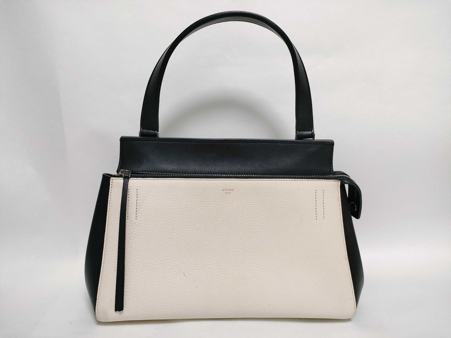 CELINE Handbag Leather Black Handbag
