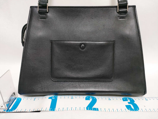 CELINE Handbag Leather Black Handbag