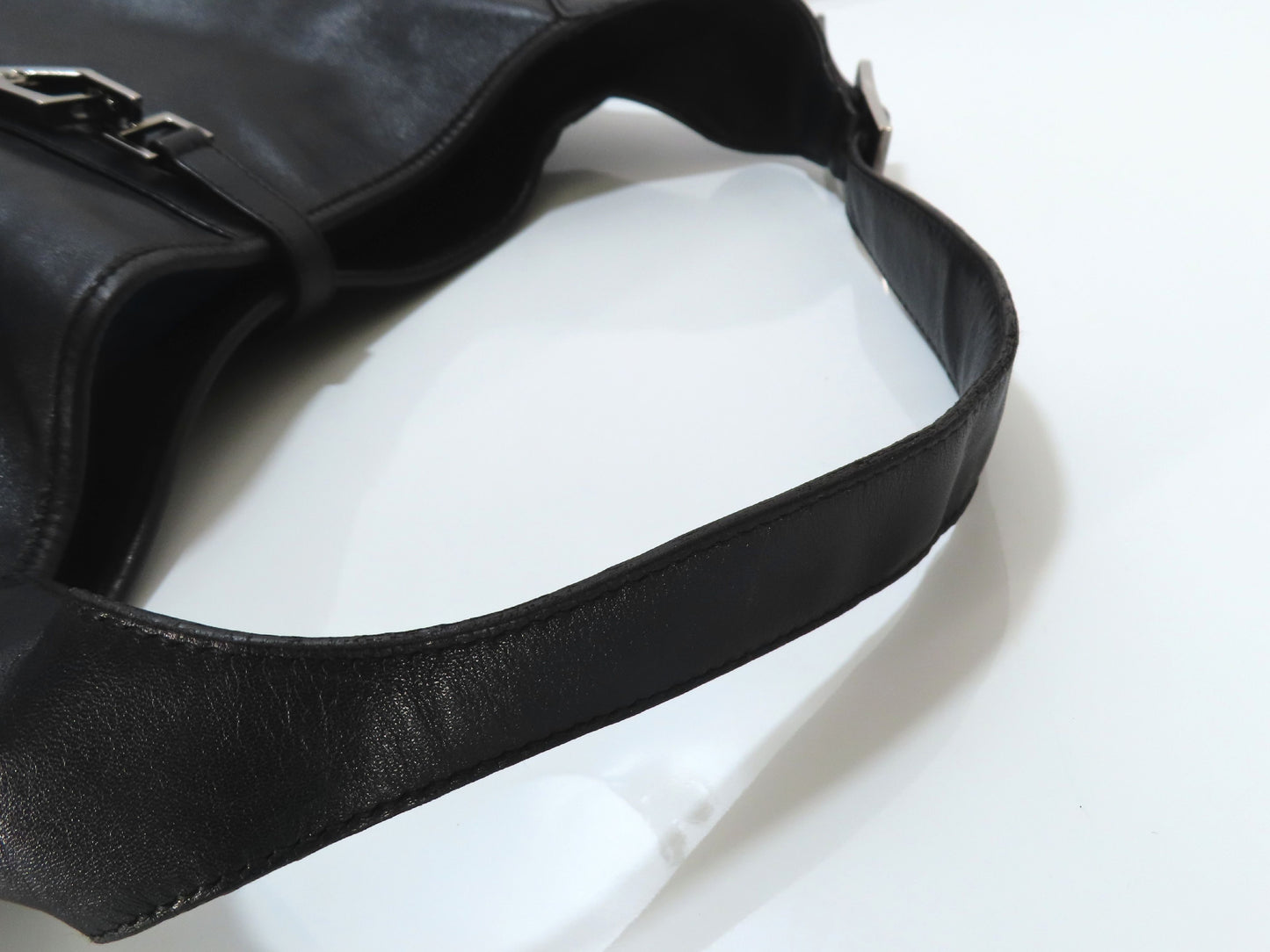 GUCCI Jackie Black Leather Bag