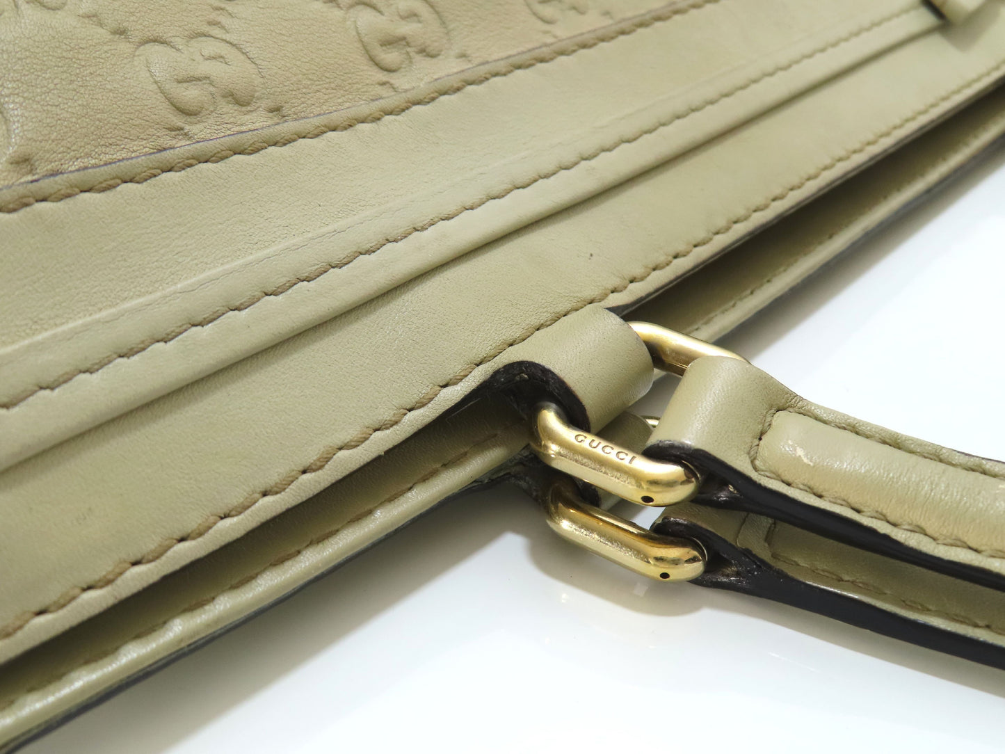 GUCCI Gucci Shimmer Leather Princess Handbag Tote Bag