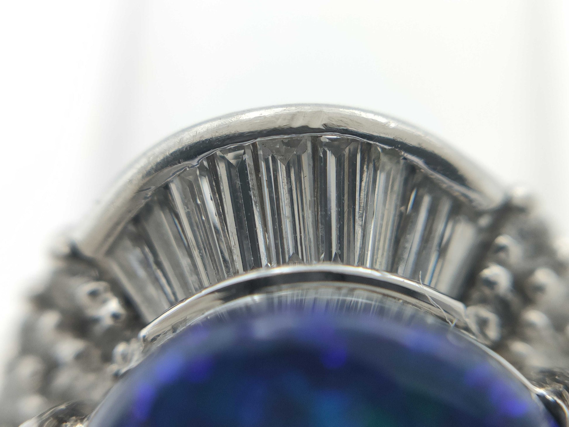 OP 6.49ct D 0.73ct PT900 11.0g Ring