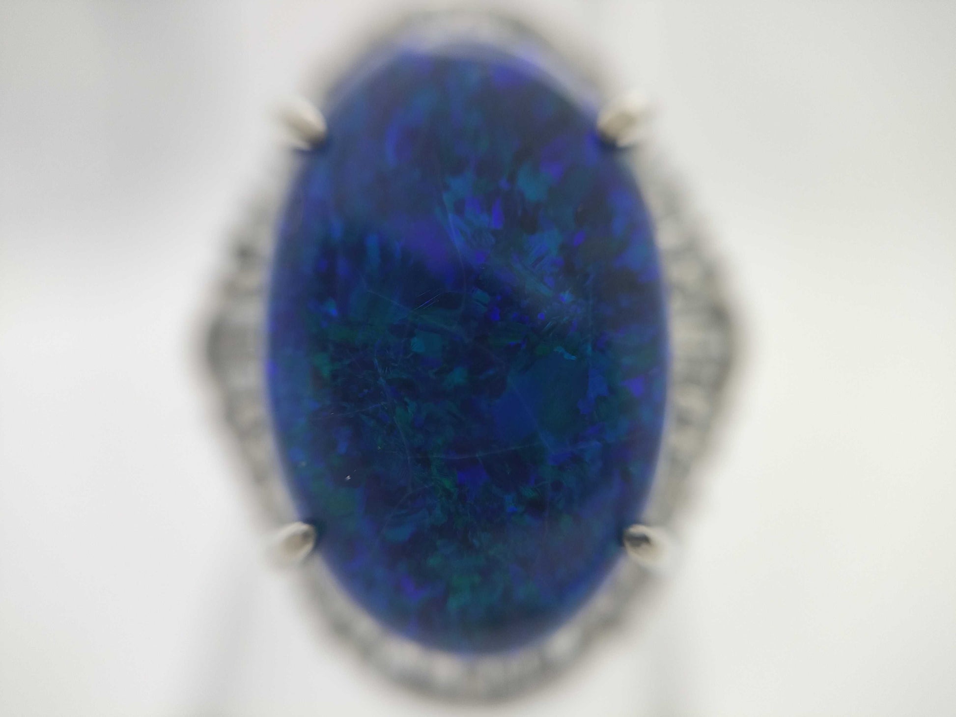 OP 6.49ct D 0.73ct PT900 11.0g Ring