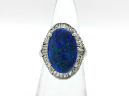 OP 6.49ct D 0.73ct PT900 11.0g Ring