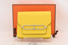 HERMES Hermès Le Lis Slim Compact Joss Naples Card Case U-Engraved Wallet