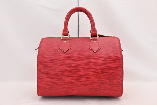 LOUIS VUITTON Epi Speedy 25 Boston Bag M43017 Handbag