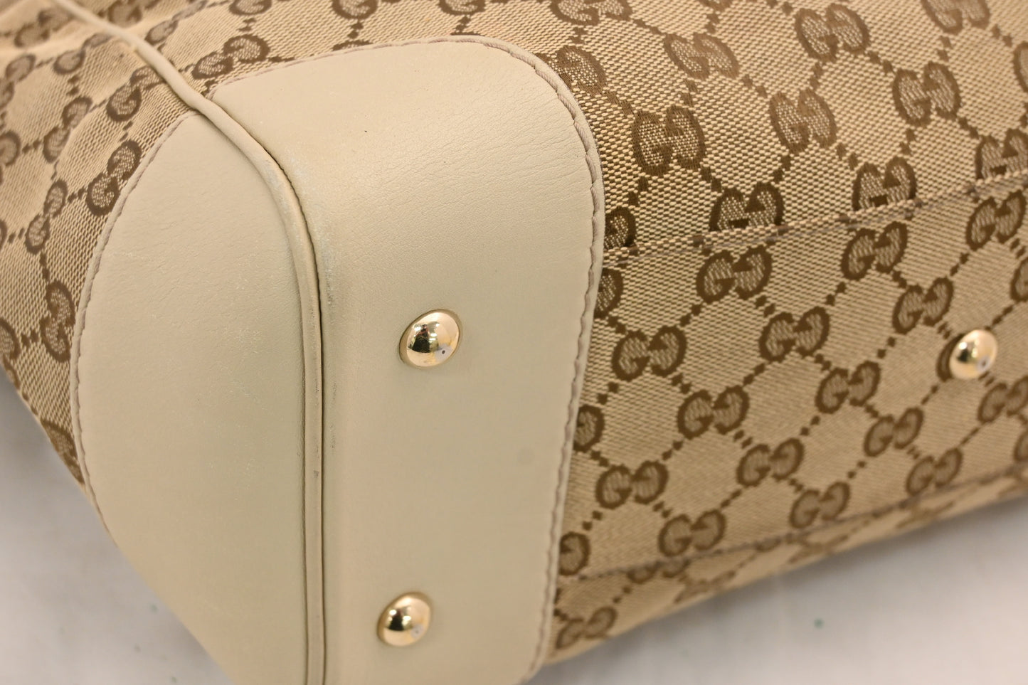 GUCCI GUCCI Gucci GG Canvas Sherry Line Handbag Tote Bag 257061 Handbag