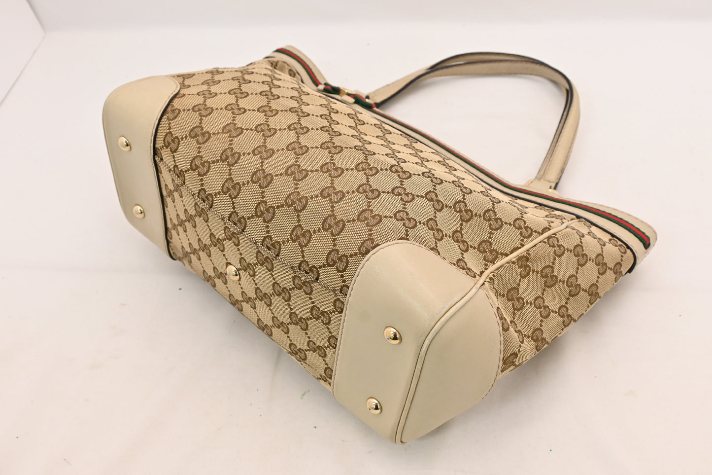 GUCCI GUCCI Gucci GG Canvas Sherry Line Handbag Tote Bag 257061 Handbag