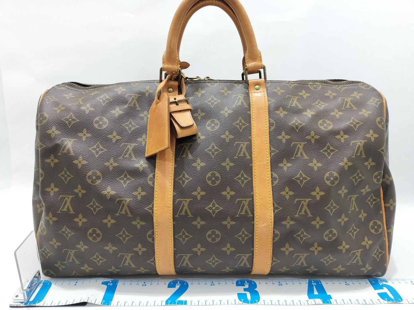 LOUIS VUITTON Monogram LV Keepall Boston Bag