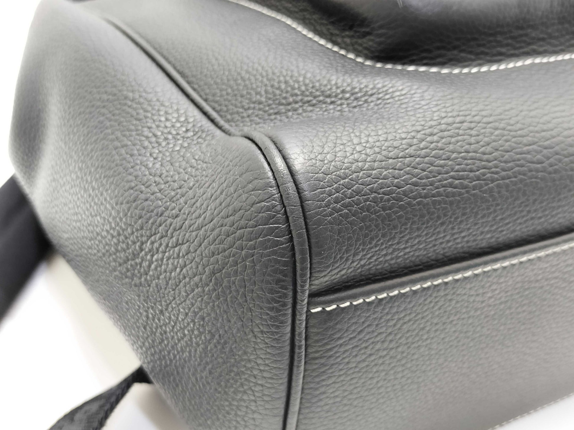 Dior Saddle Backpack, Black Leather