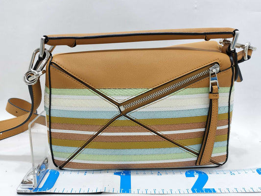 LOEWE Puzzle Small Python x Leather 2-Way Handbag