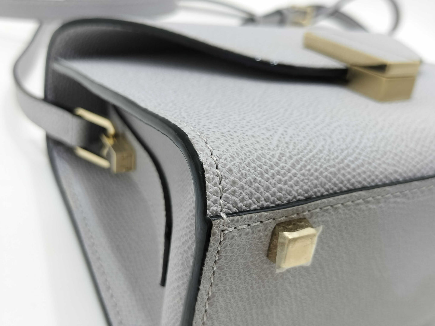 Valextra Micro Iside 2-Way Gray Handbag
