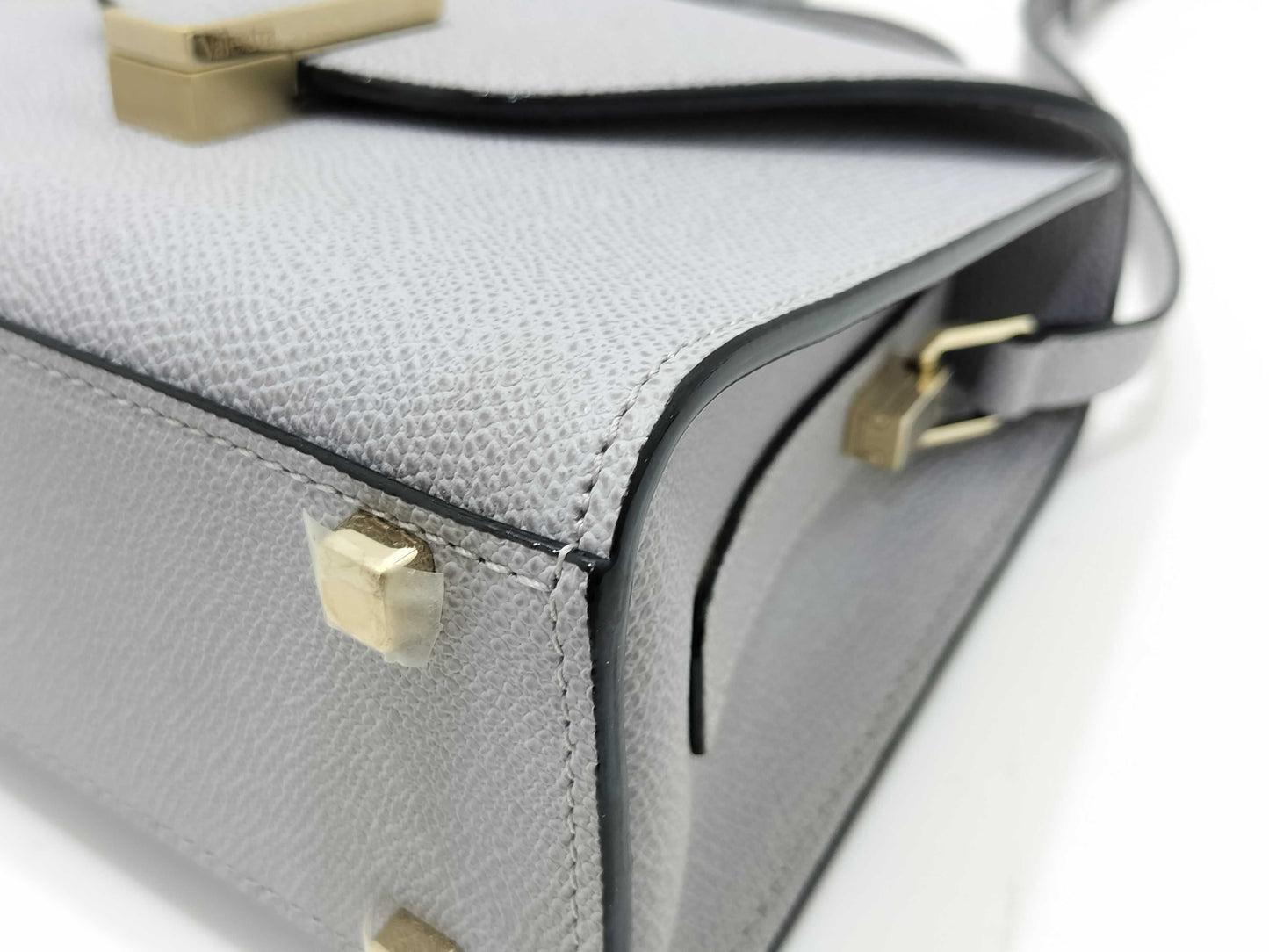 Valextra Micro Iside 2-Way Gray Handbag