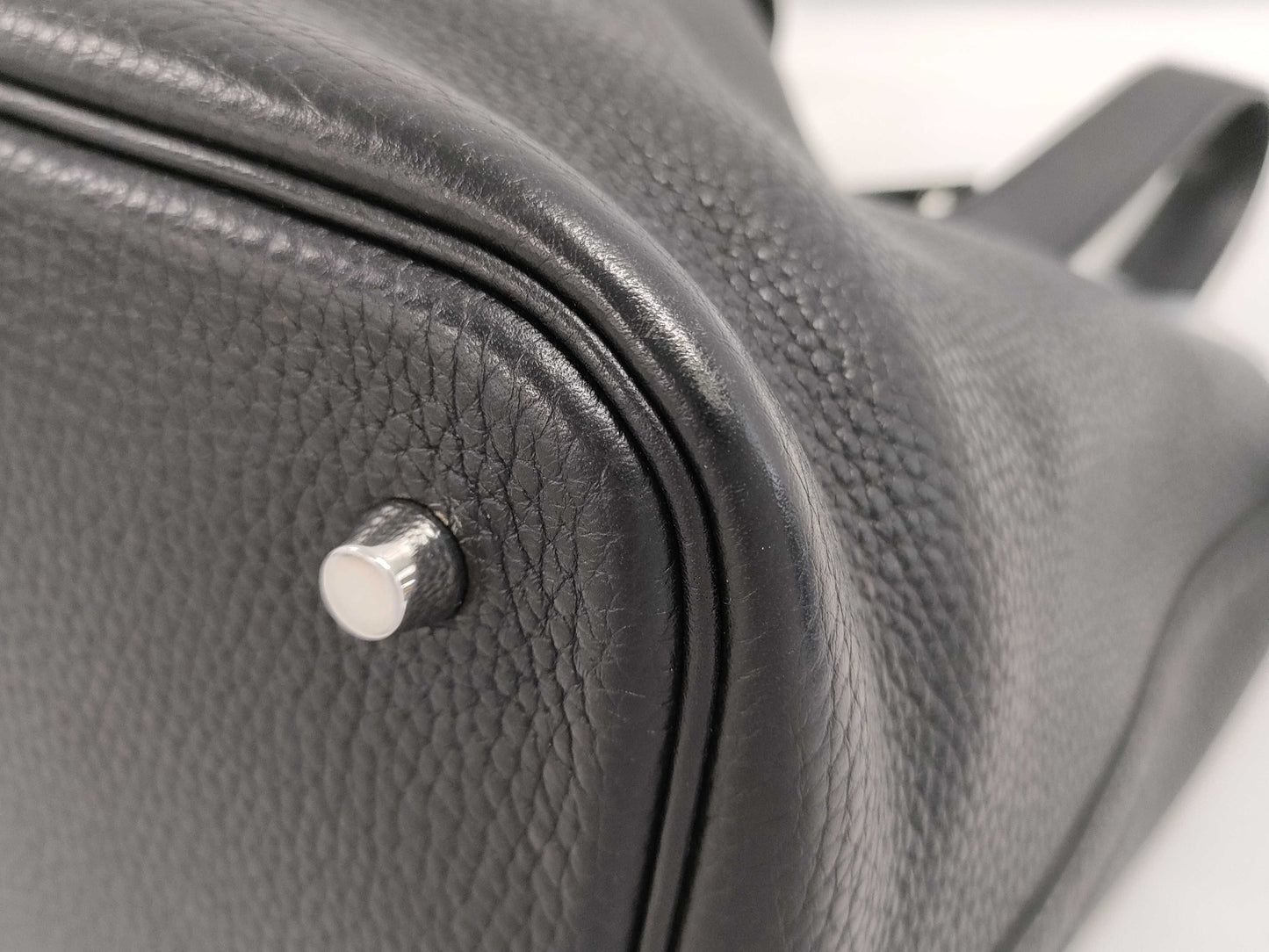 HERMES HERMES Picotin Lock 22 Black A Stamp Handbag