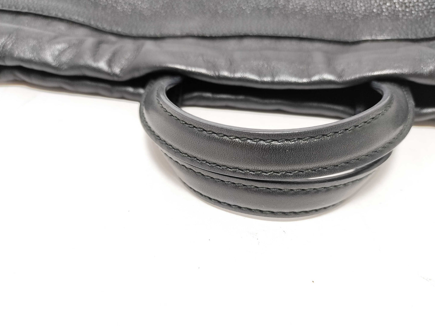GUCCI GUCCI Drawstring Tote Bag 2-Way Black 494053 Leather Backpack/Daypack Tote Bag