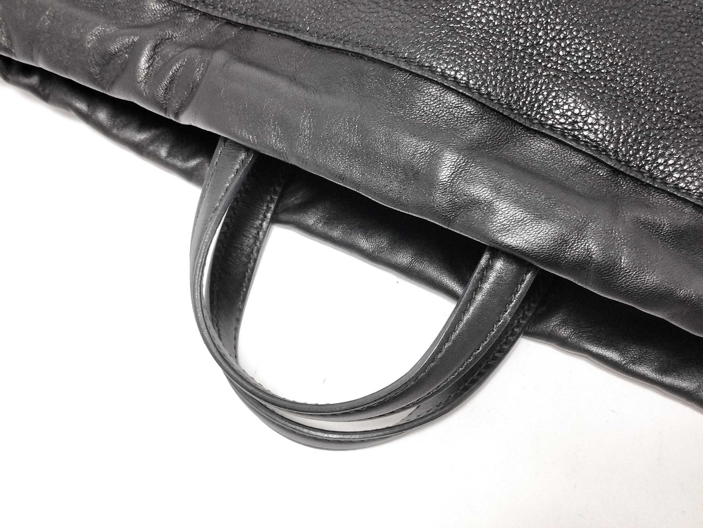GUCCI GUCCI Drawstring Tote Bag 2-Way Black 494053 Leather Backpack/Daypack Tote Bag