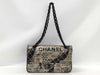 CHANEL Leather Double Flap Chain Shoulder Bag, No. 21
