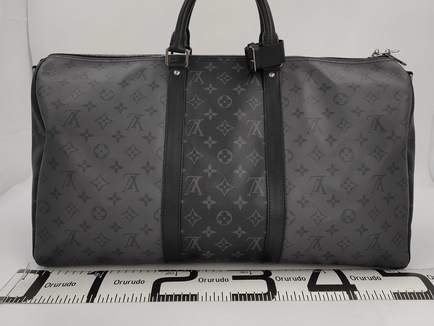 LOUIS VUITTON LV Keepall Bandouliere 50 Eclipse Reverse Boston Bag