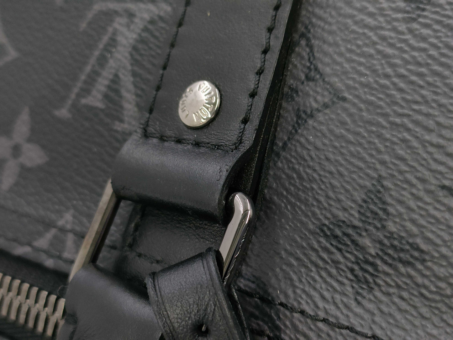 LOUIS VUITTON LV Keepall Bandouliere 50 Eclipse Reverse Boston Bag