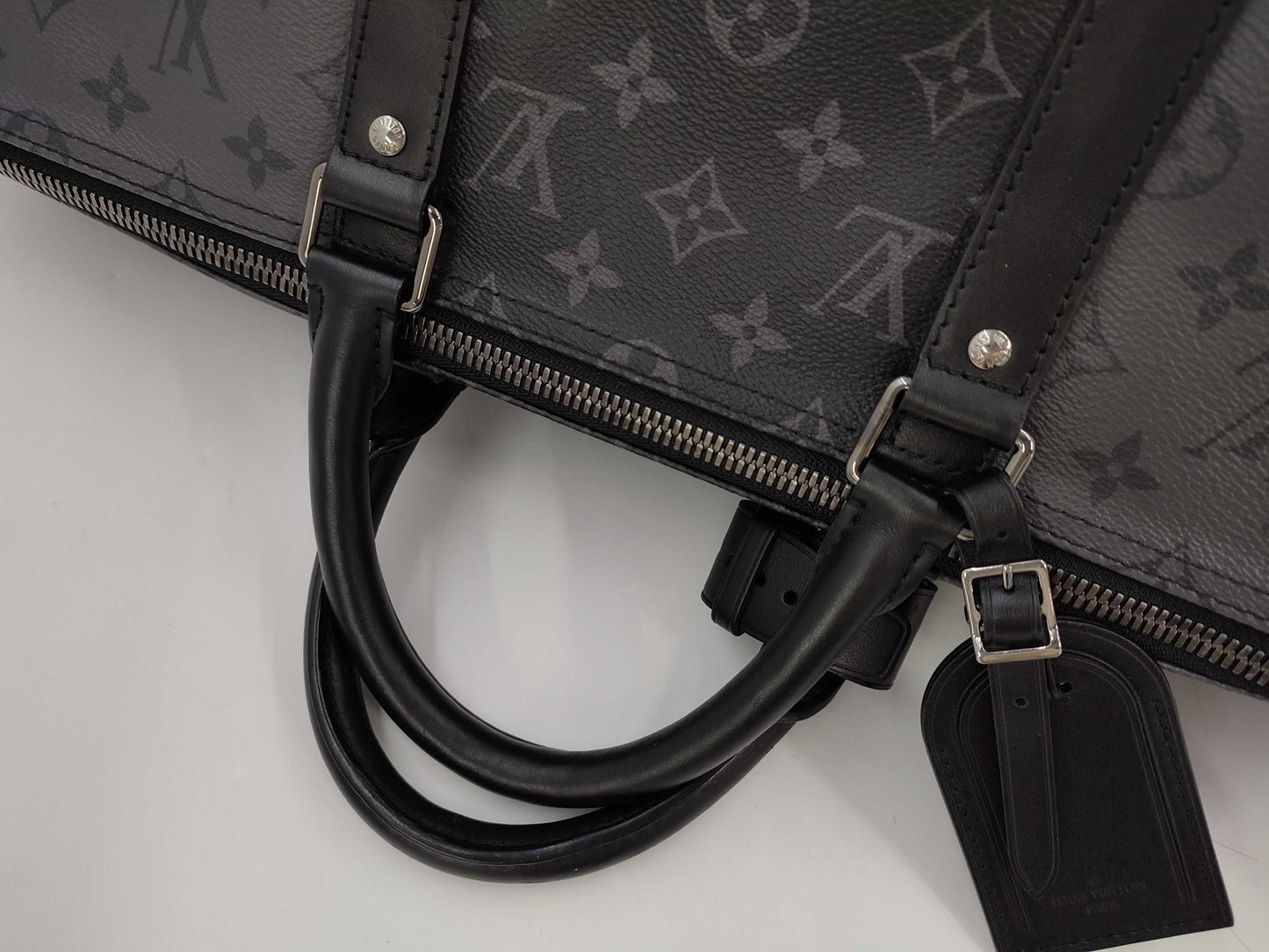 LOUIS VUITTON LV Keepall Bandouliere 50 Eclipse Reverse Boston Bag