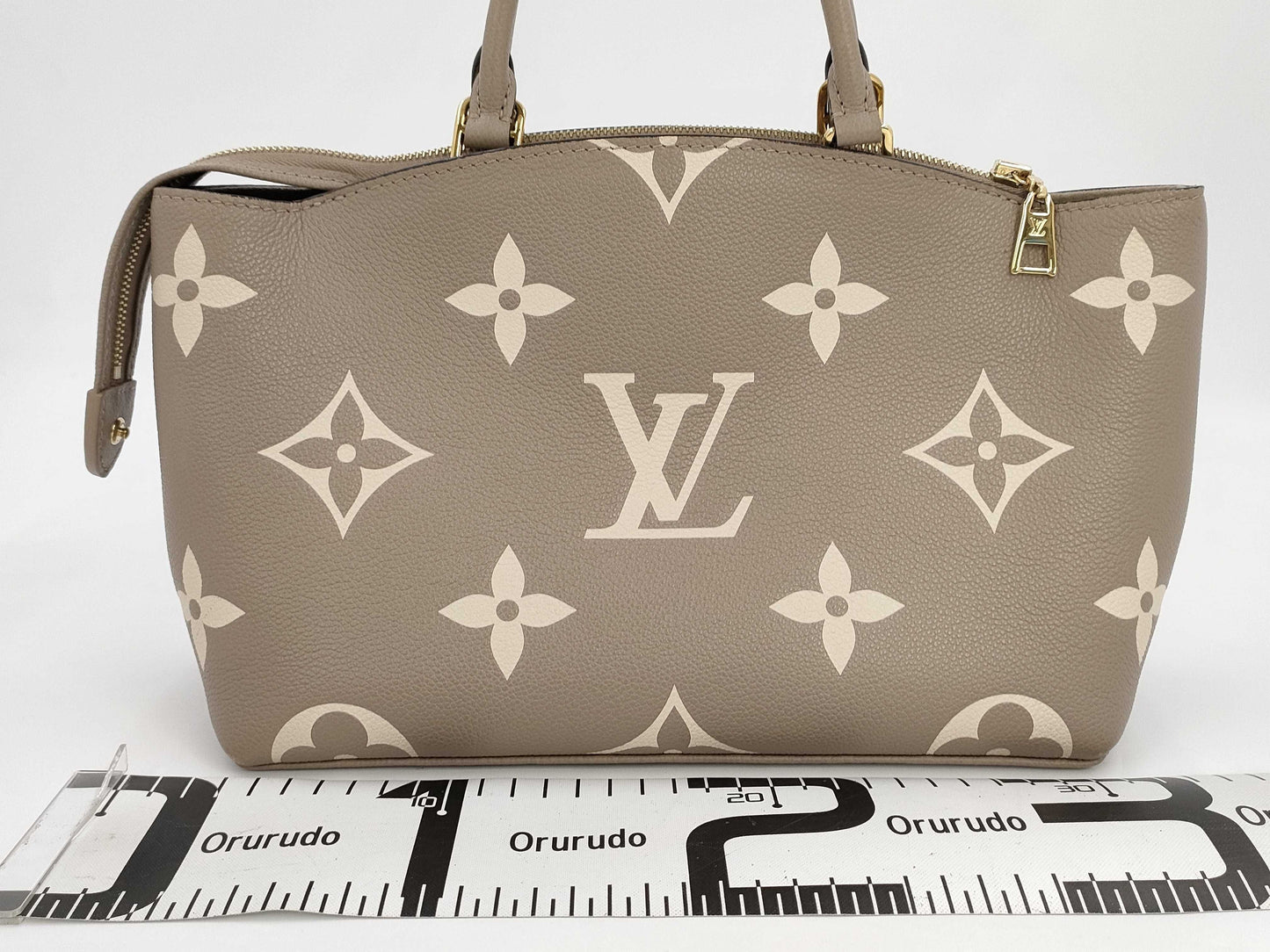 LOUIS VUITTON LV Petit Palais PM RFID Two-Tone Empreinte Handbag