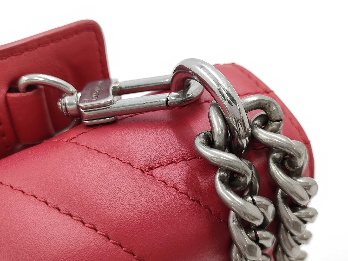 LOUIS VUITTON LV New Wave Chain Bag MM Red NZ2189 Shoulder Bag