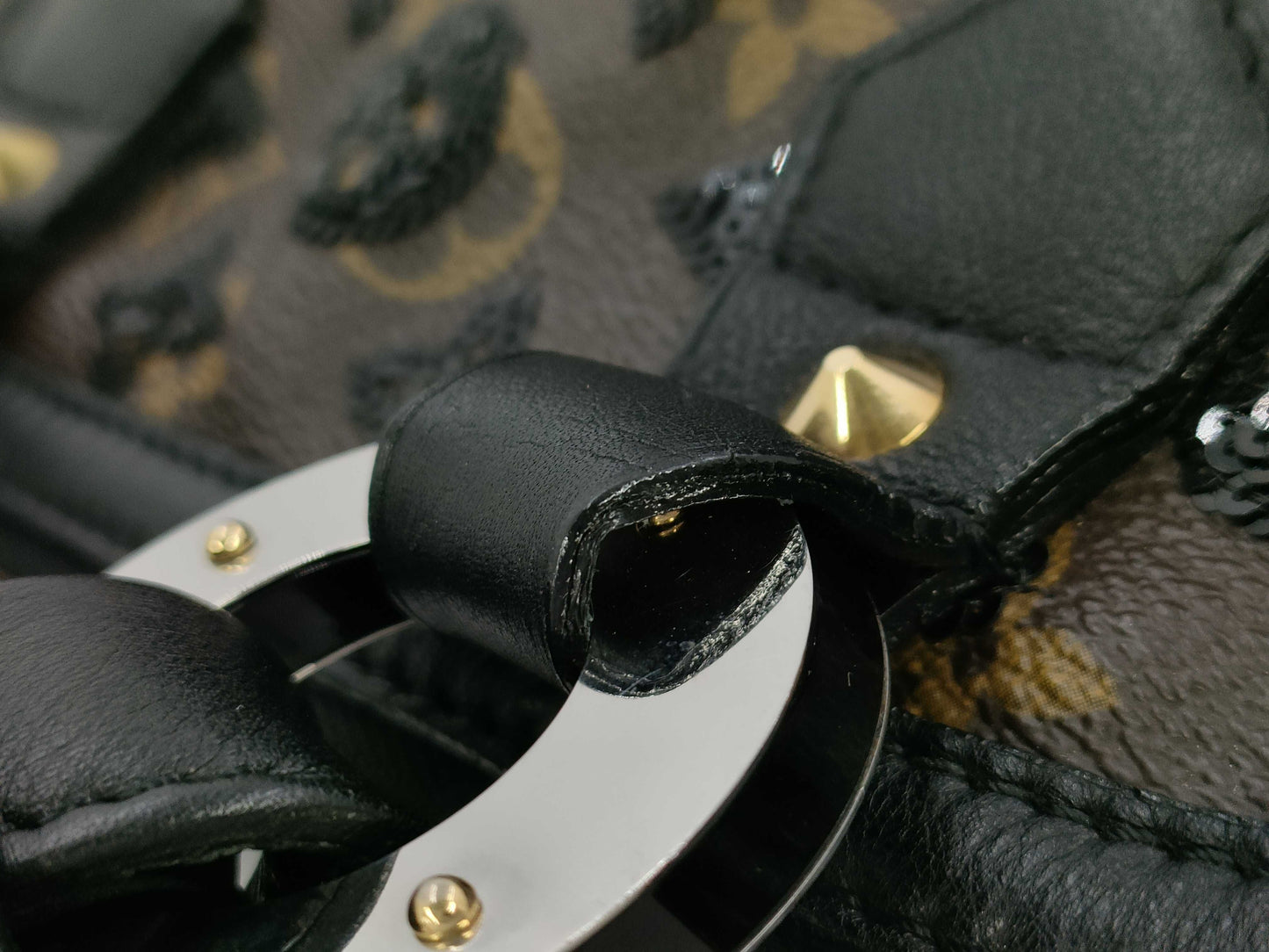 LOUIS VUITTON LV Alma Monogram Eclipse Black Handbag