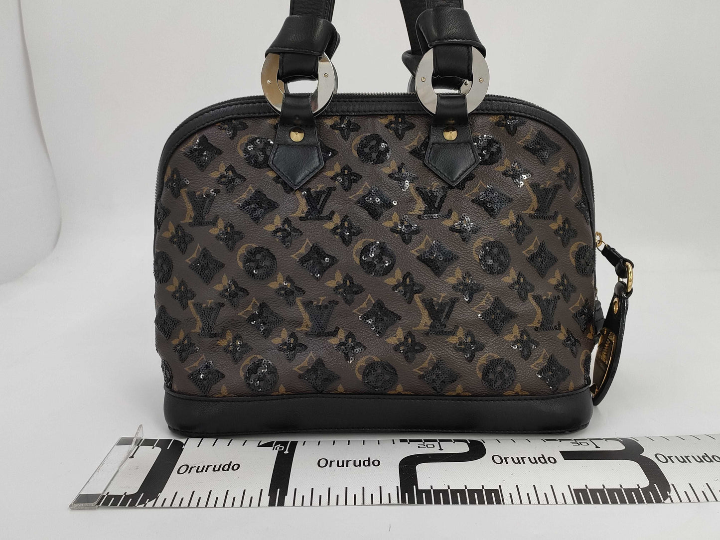 LOUIS VUITTON LV Alma Monogram Eclipse Black Handbag