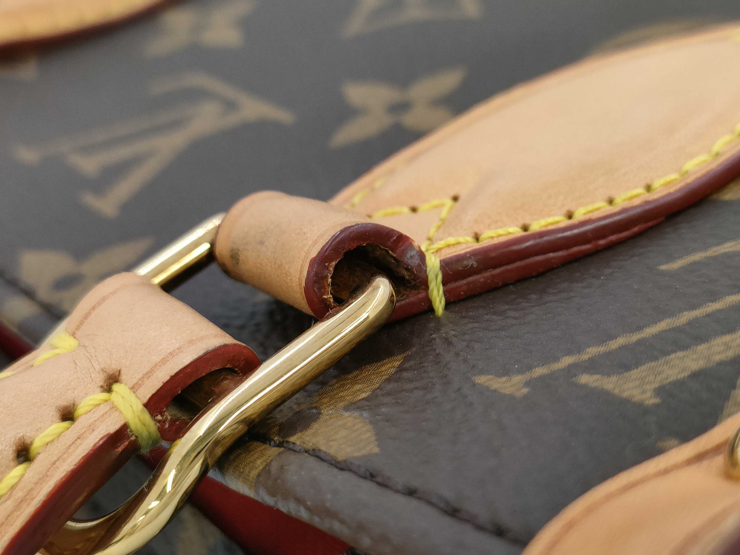 LOUIS VUITTON LV Sac Plat BB Monogram RFID Handbag