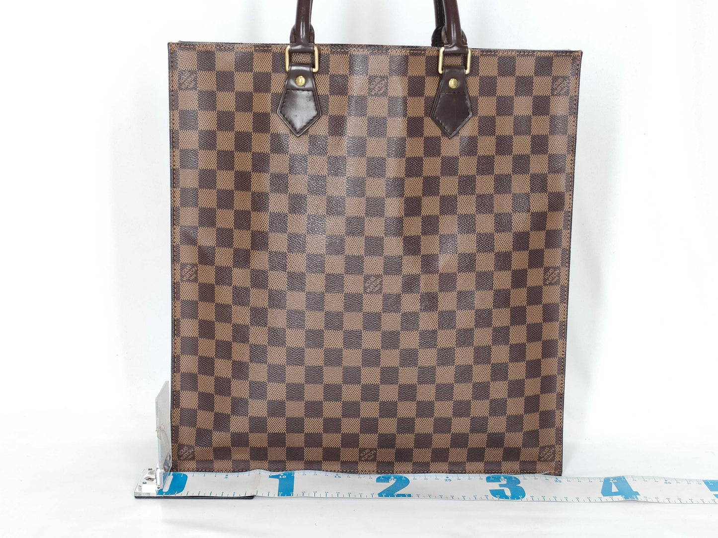 LOUIS VUITTON Damier Ebene Sac Plat N51140 *MI00** Serial number unclear Tote Bag