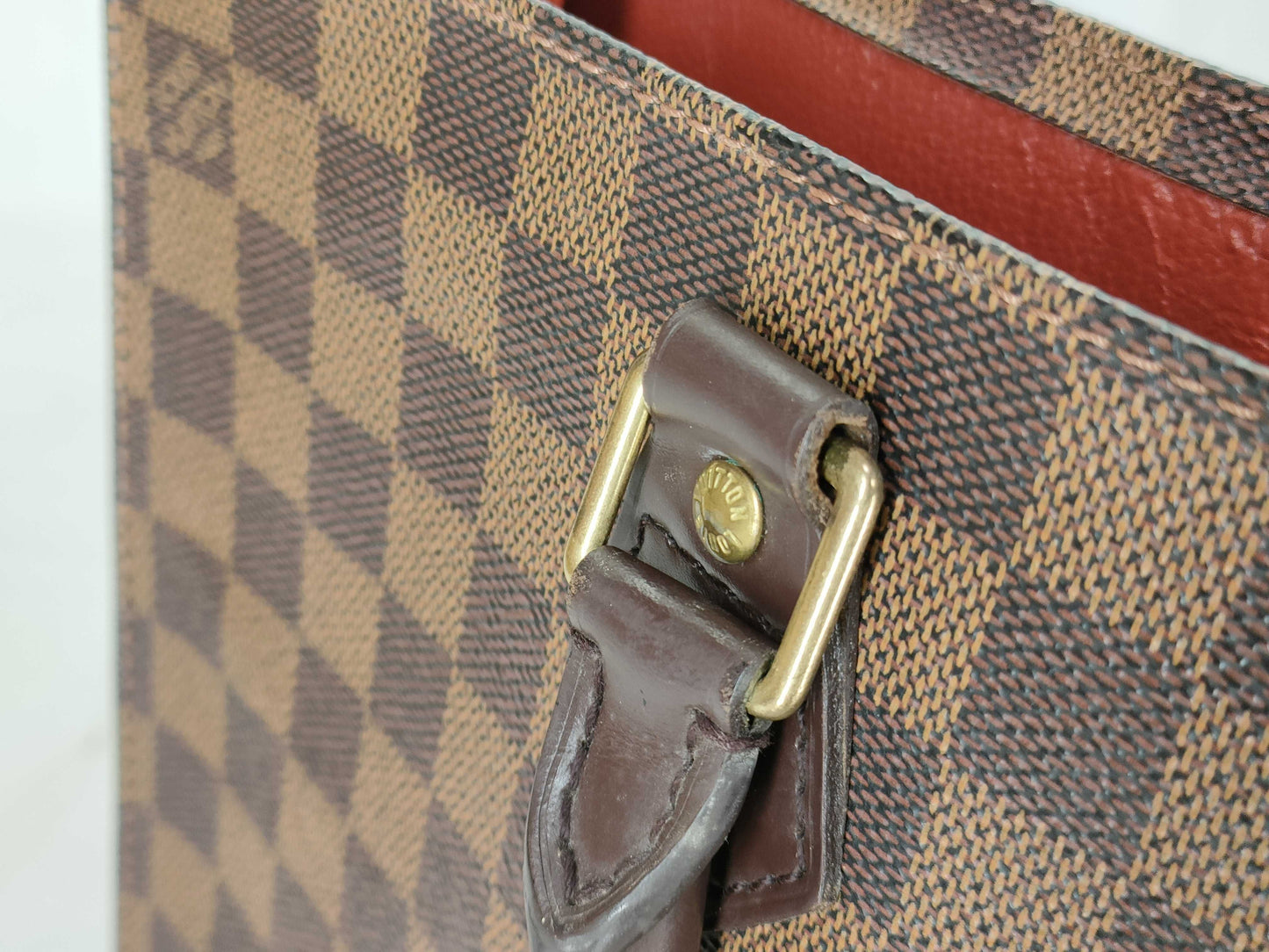 LOUIS VUITTON Damier Ebene Sac Plat N51140 *MI00** Serial number unclear Tote Bag