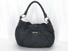 PRADA Nylon One-Shoulder Nylon and Leather Black Shoulder Bag