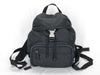 PRADA Nylon Backpack in Black with Triangle Logo Plate
