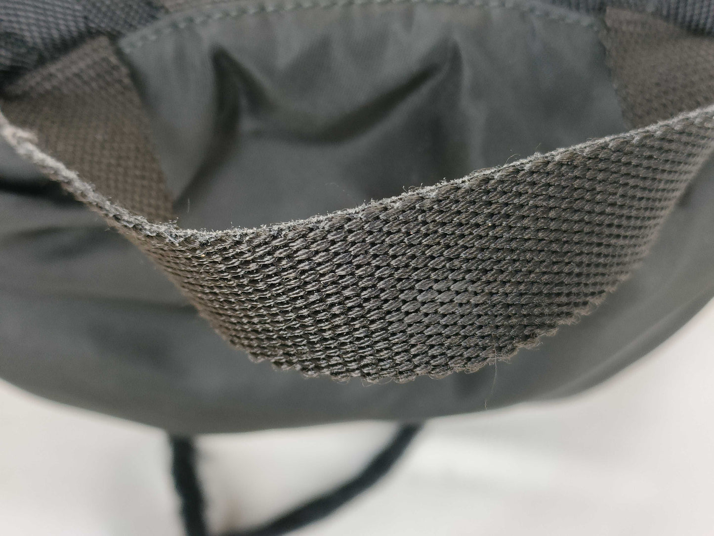 PRADA Nylon Backpack in Black with Triangle Logo Plate