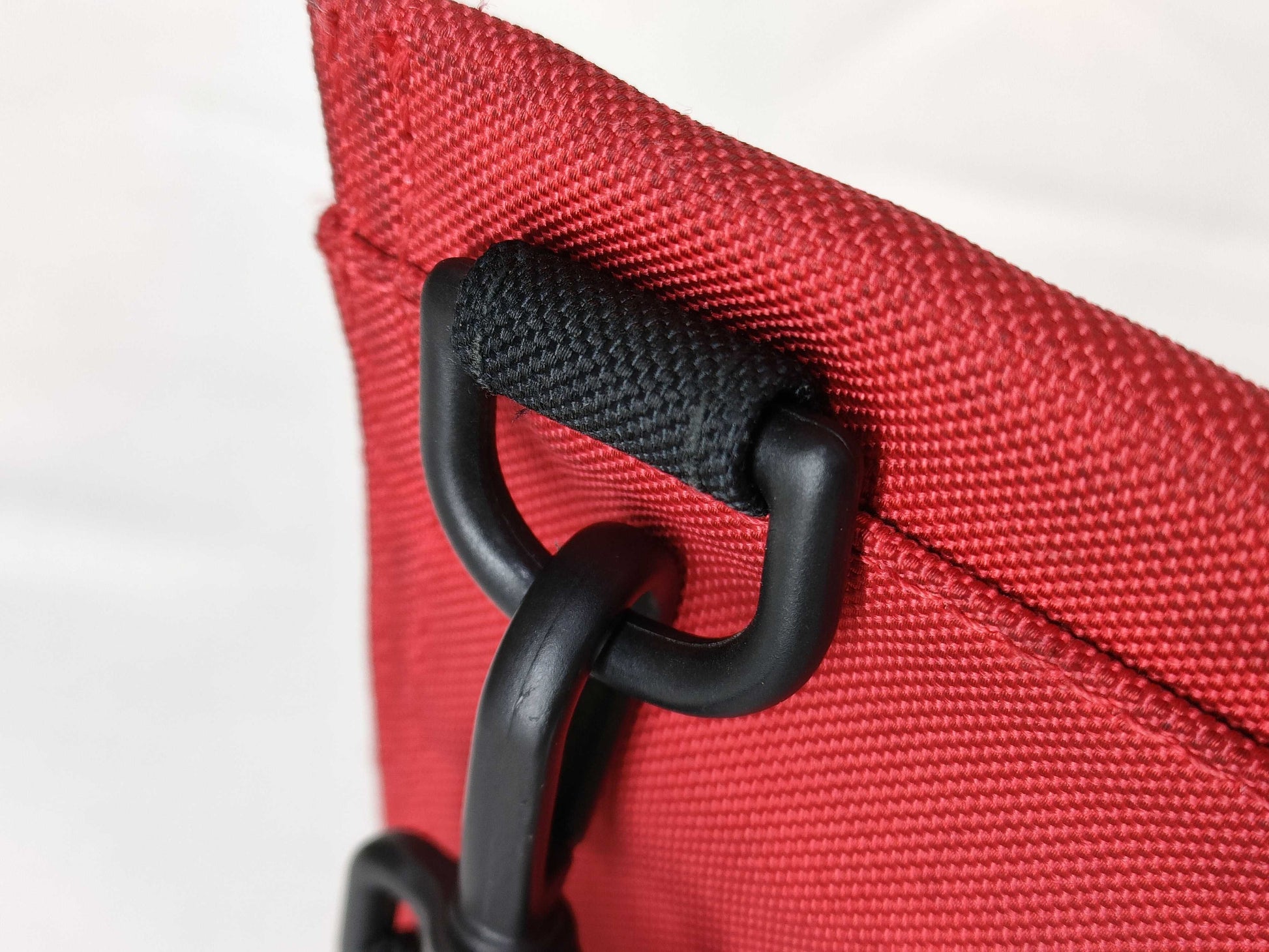 BALENCIAGA Explorer Shoulder Bag Pochette Sacoche Nylon Red Shoulder Bag