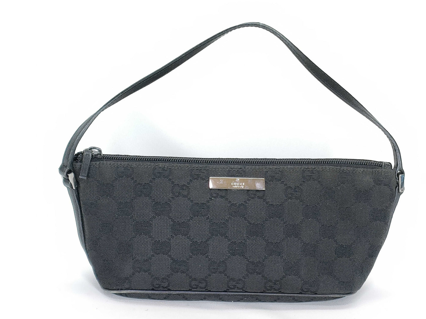 GUCCI GG Canvas Black 07198 Accessory Pouch